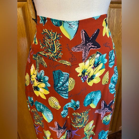 DORIS MAYDAY FOR LOCO LINDO HIGH WAIST PALAZZO PANTS RESORT SEA VACATION - Picture 7 of 9